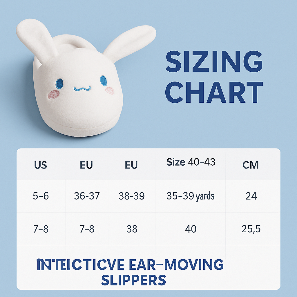 Cinnamoroll Plush Slippers with Moving Ears