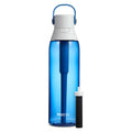 Brita Insulated Filtered Water Bottle with Straw Reusable BPA Free Plastic Sapphire 26 Ounce
